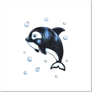 Adorable Whale Posters and Art